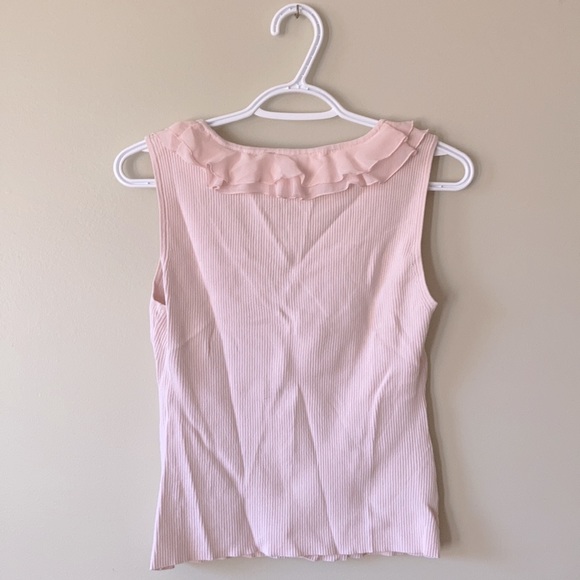 Baby pink frilly sleeveless top - Picture 2 of 2